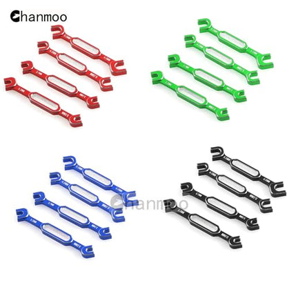 RC Wrench Turnbuckle Nut Ball 3.0/3.2/3.5/3.7/4.0/5.0/5.5/6.0mm Joint Remover Universal Repair Tools Set For 1/10 1/8 1/24 RC Crawler Truck Car Boat Drone (Green) - color: Green