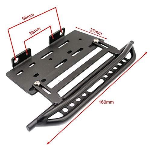 LCX Racing 1/10th RC Crawler Car Metal Rail Steel Side Step Running Board Rock Slider for Axial SCX10 II 90046 Wrangle Body