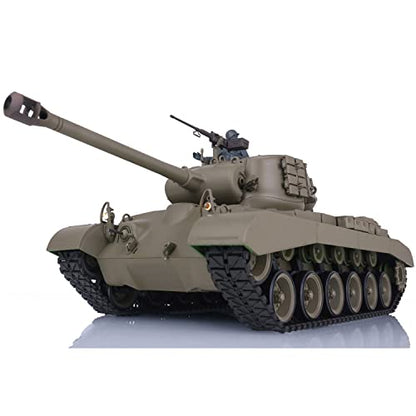 TOUCAN RC HOBBY US in Stock 2.4Ghz Henglong 1/16 Scale 7.0 Plastic Ver M26 Pershing RTR RC Tank Model 3838 BB Airsoft that Shooting BB Bullets - color: Standard