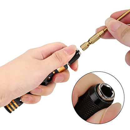 INJORA Hex Screwdriver 4 in 1- Allen Wrenches Set 1.5mm 2.0mm 2.5mm 3mm with 4 in 1 Cross Wrench 4 5 5.5 7mm- RC Tool Kit for TRX4 Arrma Helicopter Drone Boat