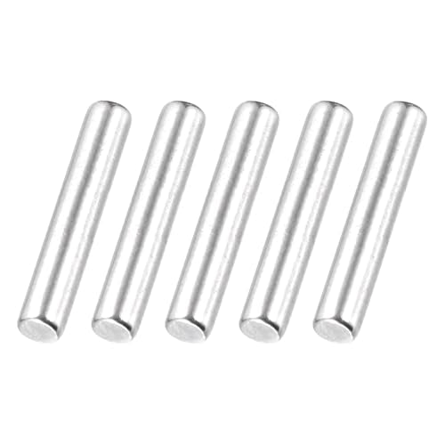 MECCANIXITY 60 Pack Dowel Pin Wheel, 2x5mm Steel Hex Wheel Hub Nut Pin Replacement for DIY RC Car Truck Boat Helicopter Model Part, Silver - size: 2x5mm