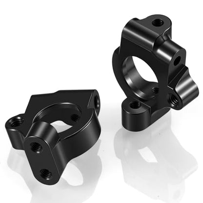 Aluminum Alloy Steering Knuckles Base Caster Blocks C Hubs Carrier Compatible with Tamiya VX01 1/10 RC Drift Car Upgrades Parts (Black) | Premium durable aluminum Performance Upgrade Simple Installation High precision CNC machined - color: Black
