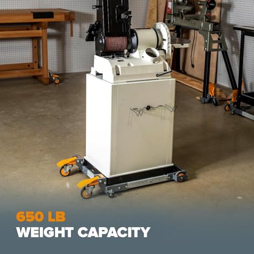 BORA PM-2500 Mobile Base for Shop Equipment - Adjustable Table Saw Base - style: 2 All Swivel Casters