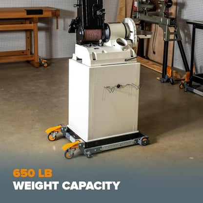 BORA PM-2500 Mobile Base for Shop Equipment - Adjustable Table Saw Base - style: 2 All Swivel Casters