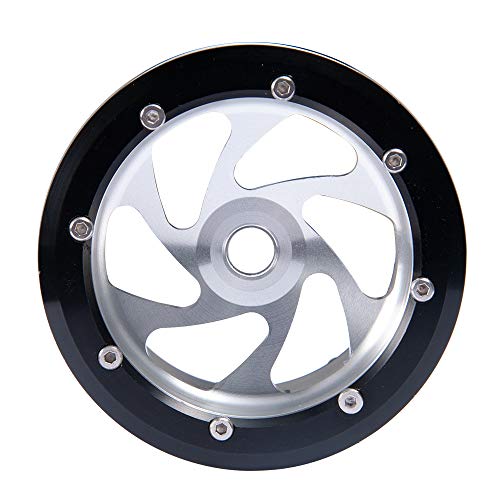 2.2 inch RC Beadlock Wheels Rims Aluminum Metal for 1/10 RC Crawler Car Axial Wraith 90018/90048 -Pack of 4pcs