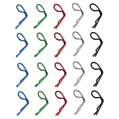 50 Pieces 90-Degree Angle Body Clips Bent Springy Pins & RC Car Clip Pin Steel Wires for 1/8 1/10 1/12 Scale RC Model Cars Universal Vehicle Clips Truck Crawler Trucks - color: 1.2mm