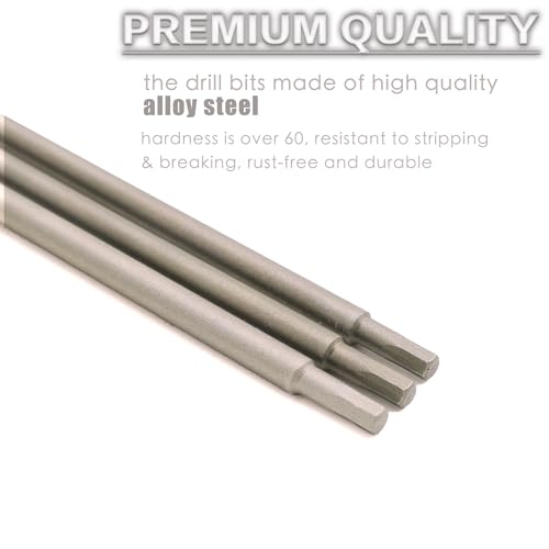 RC Hex Bit 6 Inch Power Bits 4mm for Screwgun/Power Drill(3MM X 3PCS) | High-speed Steel Precision Screwdriver Bits,Hex Head Allen Wrench Drill Bit Set,Magnetizable Tips,S2 alloy steel - size: 3MM X 3PCS