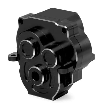 Aluminum Transmission Housing Gearbox Case for TRX4M 1/18th RC Crawler Car Upgrade Parts Accessories (Black) - color: Black