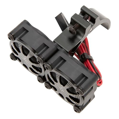 DKKY RC Motor Cooling Fan Heatsink 18000RPM 36mm for ARRMA Axial Traxxas 1/6 1/8 1/10 RC Models with 3650 Motor (Black) - color: Black