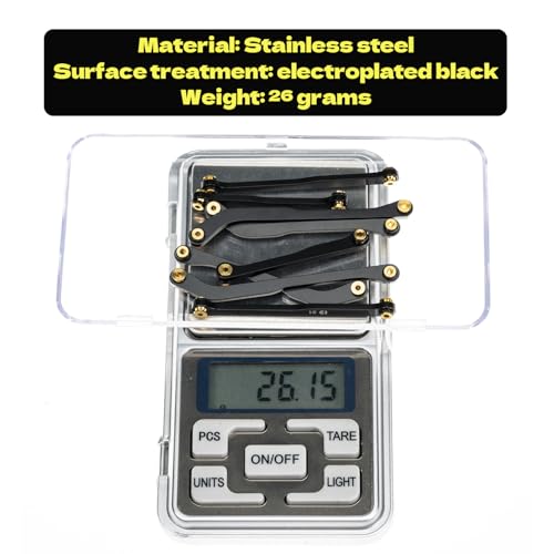 High Clearance 4 Links Set for SCX24 C10, Steel Links Set, Upgrade Parts for SCX24 Bronco, C10, Base Camp, Wrangler JLU, 4Runner, Axial 1/24 RC Crawler Car Upgrade Accessories, 8Pcs, Black - size: For C10