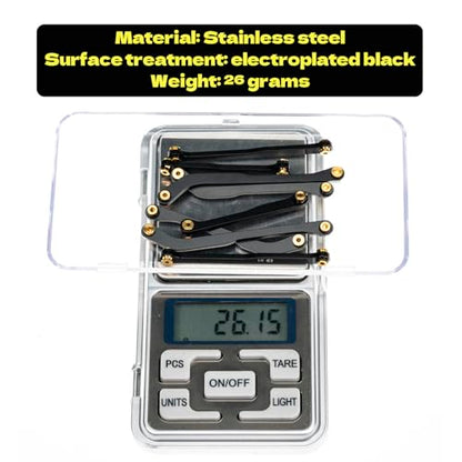High Clearance 4 Links Set for SCX24 C10, Steel Links Set, Upgrade Parts for SCX24 Bronco, C10, Base Camp, Wrangler JLU, 4Runner, Axial 1/24 RC Crawler Car Upgrade Accessories, 8Pcs, Black - size: For C10