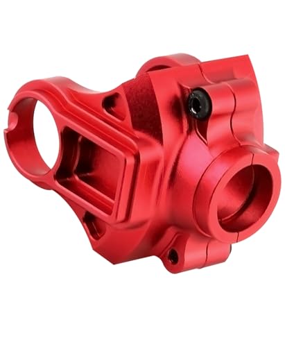 Alloy Differential Yoke Set Diff Cover Case Upgrades Part for 1/10 Granite/Senton/Vorteks/Big Rock 3S BLX &Mega550,1/10 Outcast/Kraton 4S BLX 4WD,1/8 Vendetta/Typhon 3s blx&Mega550,Red - color: Red