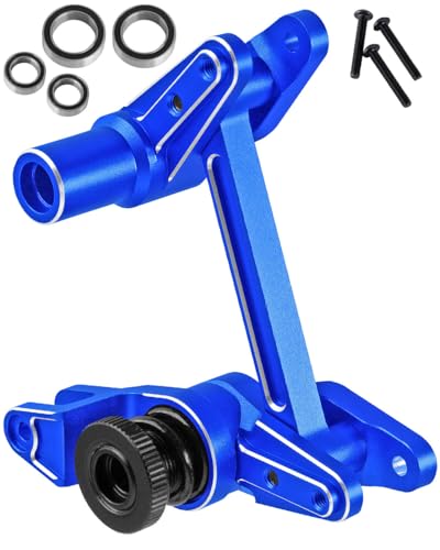Aluminum Tie Rod & Servo Horn Upgrades Part for 1/10 WideMaxx/X-Maxx,RC Fixed Link Steering Servo Arm,RC Truck Mode #89086-4,#89076-4,Navy Blue - color: Navy Blue - (Tie Rod & Servo)