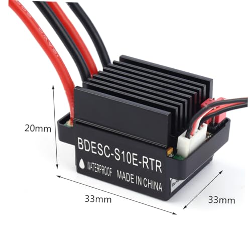 NUOBESTY 320A Brushed Motor Controller ESC for RC Trucks and Boats Waterproof High Performance Dustproof 320A ESC for Hobbyists and Enthusiasts