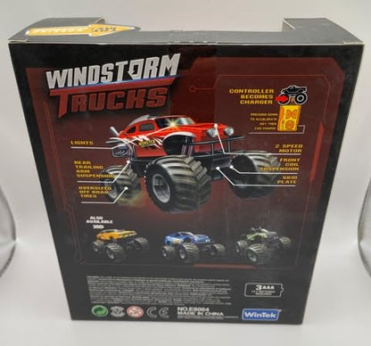 Mini RC Truck Off-Road 1:64 Scale Upgraded 2.4G 5-Channel 7CM RC Radio Wireless Remote Control Car Coke Can Micro Racing Pocket Portable for Multi-Users (Red-Truck) - color: Red-truck