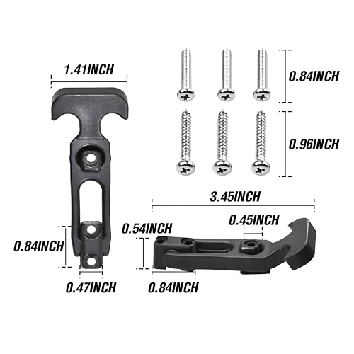 Cooler Latches Rubber Latches Replacement for Cooler,Boat,Golf Cart,Tool Box,Off-Road Vehicles,Farm Machinery, Flexible T-Handle Draw Latches(8 Pack) - color: Black