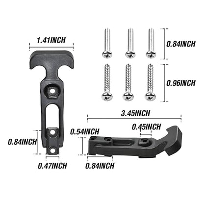 Cooler Latches Rubber Latches Replacement for Cooler,Boat,Golf Cart,Tool Box,Off-Road Vehicles,Farm Machinery, Flexible T-Handle Draw Latches(8 Pack) - color: Black