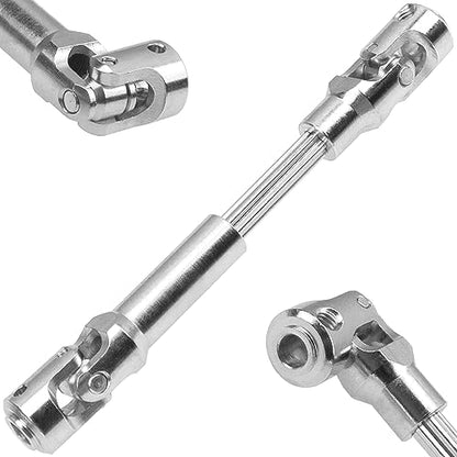 2Pcs Vgoohobby Universal Drive Shaft RC Crawler Driveshaft Compatible with Traxxas TRX4 Axial SCX10 AXI03007 Redcat Gen7 RC4WD D90 TF2 1/10 RC Crawler Car (Silver,84-102mm) - color: Silver, size: 84-102mm