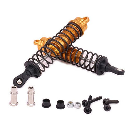 Aluminum Shock Absorber Damper 122mm Oil Filled Adjustable for 1/8 Buggy Truck HPI HSP Losi Axial Tamiya RC Car Upgraded Hop-Up Parts(yellow)