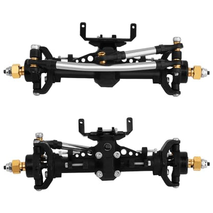 1/24 Scale Plastic Nylon Axles Front and Rear Portal Axle Assembly w/New C Knuckle for Axial SCX24 90081 C10 Jeep 1/24 RC Crawler Upgrade