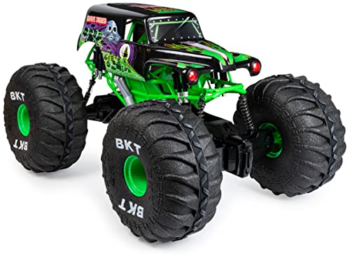 Monster Jam, Official Mega Grave Digger All-Terrain Remote Control Monster Truck with Lights, 1:6 Scale, Kids Toys for Boys and Girls Ages 4-6+ - color: Mega Grave Digger (V1)