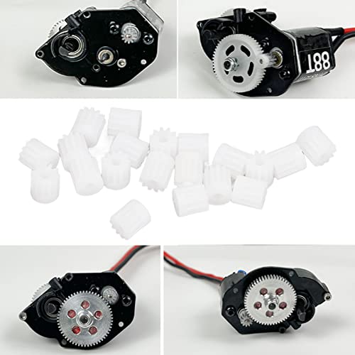 VGEBY RC Motor Plastic Gear,20pcs Plastic Motor Gear 1/24 for SCX24 11T Remote Control Car Replacement Accessories Scx24 Motor Scx24 Motor Gear Scx24 Pinion Gear