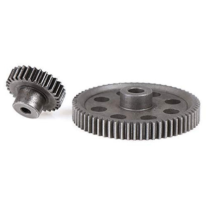 RC Steel Metal Spur Diff Differential Main Gear 64T 17T 21T 26T 29T Motor Gear for HSP 1/10 Monster Truck Brontosaurus Redcat Volcano EPX RC Replacement Parts