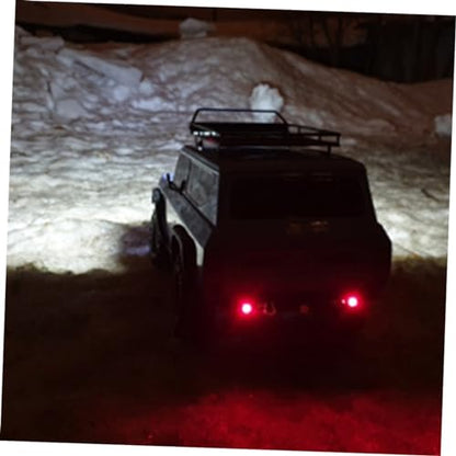 Car Roof Luggage Rack Led Lights Crawler Compatible Storage Bracket for Vehicle Accessories and Lightweight Design for and Organization - size: 24.80X14.10X2.30CM