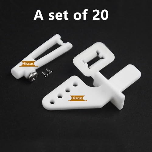 20Pcs Adjustable Pushrod Connector Linkage Stopper 1.3mm + 20Pcs Nylon Control Horns 21x10 mm + 20Pcs 304 Stainless Steel 1.2x210mm Z Push Rods Parts, Compatible for RC Airplane Plane - style: 1.2*210mm