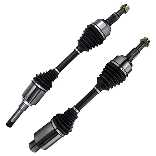 Detroit Axle - 2.4L Front CV Axle Shafts for 2010-2017 Chevrolet Equinox | GMC Terrain 2011 2012 2013 2014 2015, 2 CV Axle Shafts Assembly Replacement - size: 2X1700055-NEW/Pair