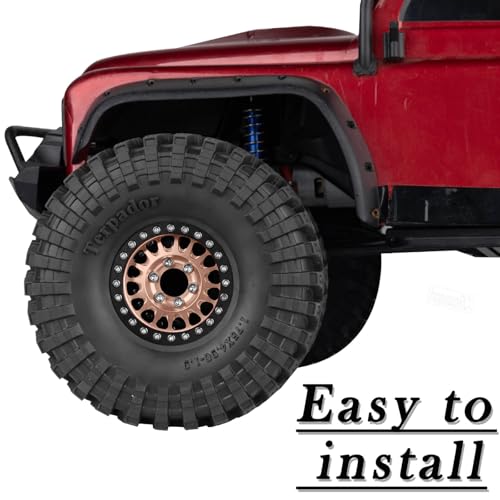 RC 1.9 Dually Beadlock RC Wheel Rim for 1/10 SCX10 90046 AXI03007 TRX4 TRX6 VS4-10 Gen7 Gen8 MST CFX D90 RC Crawler,Aluminum 1.9 Dually Beadlock Wheels Rims w/Adjustable Offset (4PCS) Bronze - color: Bronze/Dually Beadlock