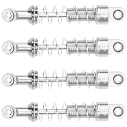 Metal Shock Absorber Damper Suspension with Extender Seat Mount Compatible with 1/12 MN D90 D91 D96 D99 D99S MN90 MN99S WPL C14 C24 C34 1/16 RC Crawler Car (Silver) - color: Silver