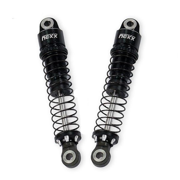 Nexx Racing Oil Shocks (4pcs) for 1/18 RC Crawler Ascent18 - Remote Control Car, Crawler Redcat 1/18 4WD Upgrade Parts (HELIDIRECT) (Black - 53mm) - color: Black - 53mm