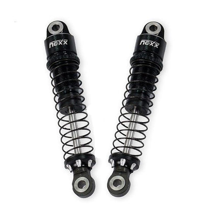 Nexx Racing Oil Shocks (4pcs) for 1/18 RC Crawler Ascent18 - Remote Control Car, Crawler Redcat 1/18 4WD Upgrade Parts (HELIDIRECT) (Black - 53mm) - color: Black - 53mm