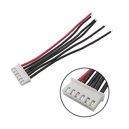 FLY RC 10pcs 5S 18.5v Balance Charger Silicone Wire Extension Lead JST-XH Connector Adapter Plug Wire Leads Cable - style: 10pcs 5s
