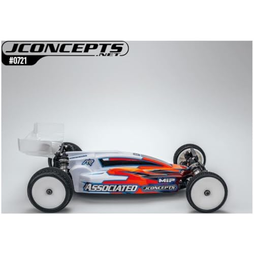J Concepts 0721 Dragonator RC10B7.1 | RC10B7.1D Clear Body Shell w/Wing 1/10 Scale Off-Road Buggy Racing Upgrade