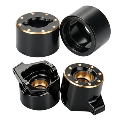 daitoku Brass Steering Knuckles Rear Hub Weights RC Axle Counterweight Upgrade Parts for 1/30 Axial SCX30 Jeep RC Crawler Car