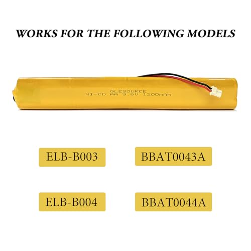 9.6V BBAT0043A Emergency Light Battery, AA*8 1200mAh Batteries Compatible for OSI OSA228 DANTONA CUSTOM-306-U BBAT0044A BAA-96 ELB-B003 Exit Sign Battery Replacement (4 Pack) - color: 4PCS 9.6V 1200mAh battery