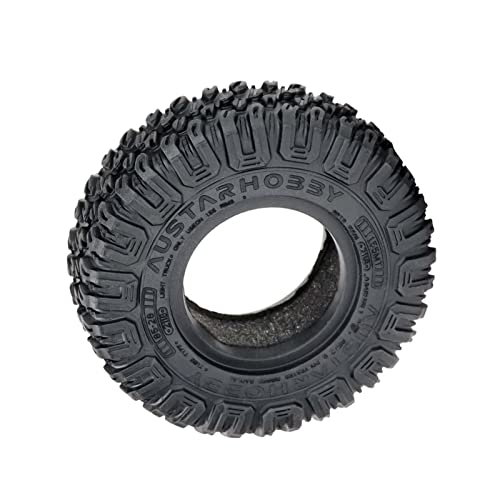 1.55 inch Tires Rubber Tyres for 1:10 RC Crawler Car D90 TF2 Tamiya CC01 LC70 MST JIMNY 90069 (85mm) - color: 85mm
