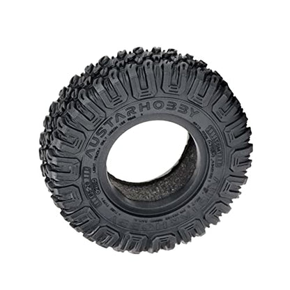 1.55 inch Tires Rubber Tyres for 1:10 RC Crawler Car D90 TF2 Tamiya CC01 LC70 MST JIMNY 90069 (85mm) - color: 85mm