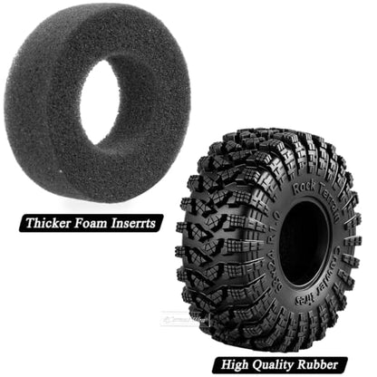 1.0 Beadlock Dually Wheels and Tires for 1/24 1/18 RC Crawler Car SCX24 TRX4M,Soft Mud Tires 1.0 Beadlock Tires Set Brass 1.0 Beadlock Wheels Double Wheels,4pcs,Style4 - style: Style4(4pcs)
