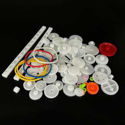 75PCS Plastic Gears Set Motor Gears for Motor DIY Model Toy RC Car Helicopter Gear Replacement