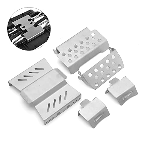 SUNGOOYUE RC Crawler Chassis Guard Board, High Performance RC Stainless Steel Armor Plate Suitable for 1/10 GEN8 Climbing Car
