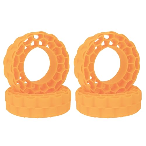MEUS RACING Soft Silicone Rubber Inserts for 68-72mm 1.3" Tires (Orange) - color: Soft