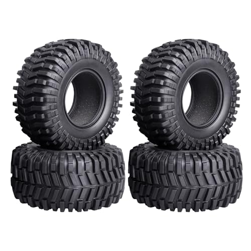 Hobbypark 2.2 Crawler Tires fit 2.2 Beadlock Wheel Rims for Traxxas TRX4 Axial SCX10 II AX10 Wraith D90 with Foam Inserts (4-Pack)