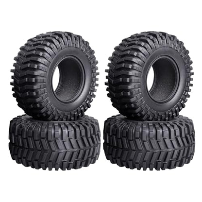 Hobbypark 2.2 Crawler Tires fit 2.2 Beadlock Wheel Rims for Traxxas TRX4 Axial SCX10 II AX10 Wraith D90 with Foam Inserts (4-Pack)