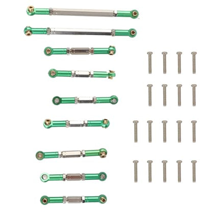 Metal Steering Linkage Rods Set, High Strength Durability Upgrade, RC Parts for FY 01 02 03 04 05 07 12428 12423 Q39 Model Car Truck