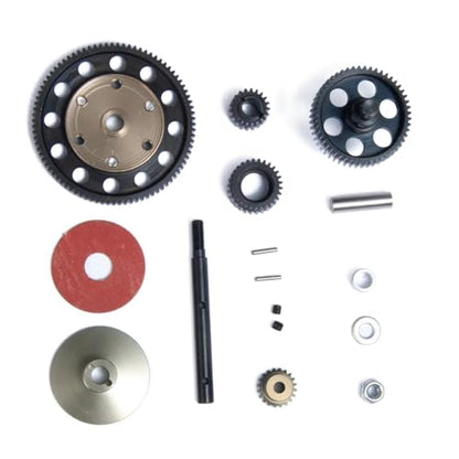 RC car Components Compatible with Axial for SCX10 for Wraith Gearbox 1/10 RC Crawler Car Parts – Steel Transmission Gear Set with Motor Gears