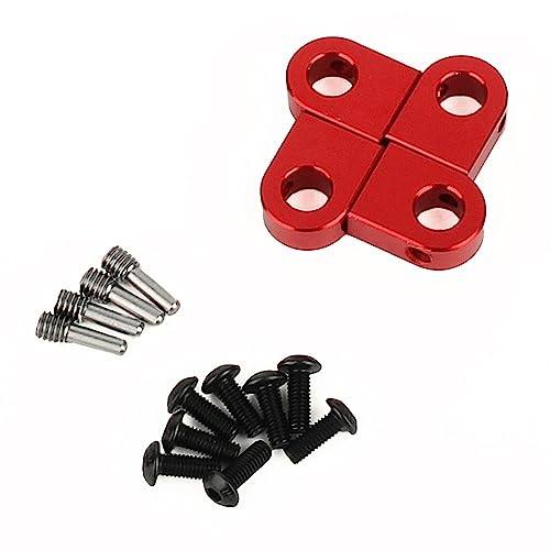 4PCS Body Post Mount CNC Aluminum for Axial SCX10 PRO 1/10 RC Crawler Upgrade,8G (Red) - color: Red