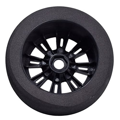 1/8 RC Tires and Wheels, 4Pcs Off Road Tires for RC Car Trucks Foam Vehicle Tyres 17mm Hex Hubs Wheel Rims for Kyosho HSP HPI RC Racing Model Toy Crawler, Black - style: 1/8 89H Foam